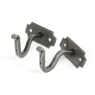 From The Anvil 33736 - Pewter Mounting Bracket (pair)  #finish_pewter-patina