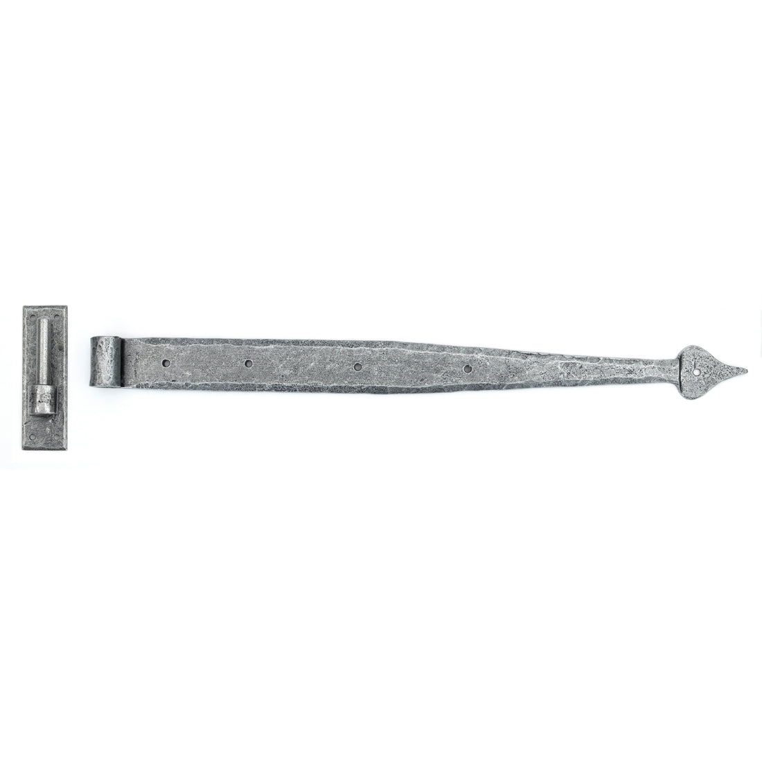 From The Anvil 33742 - Pewter 24" Hook & Band Hinge (pair)  #finish_pewter-patina