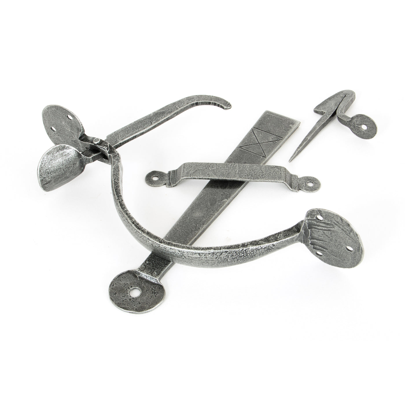 From The Anvil 33763 - Pewter Heavy Bean Thumblatch  #finish_pewter-patina