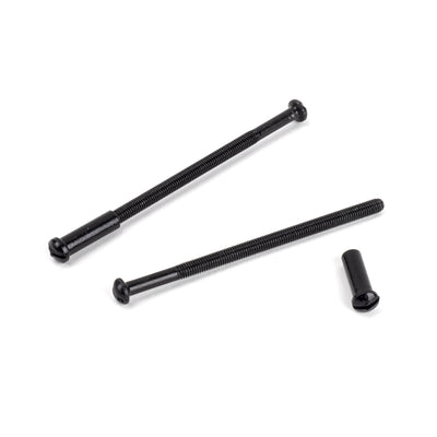 From The Anvil 33768 - Black 5mm Male & Female Screws (2) #finish_black