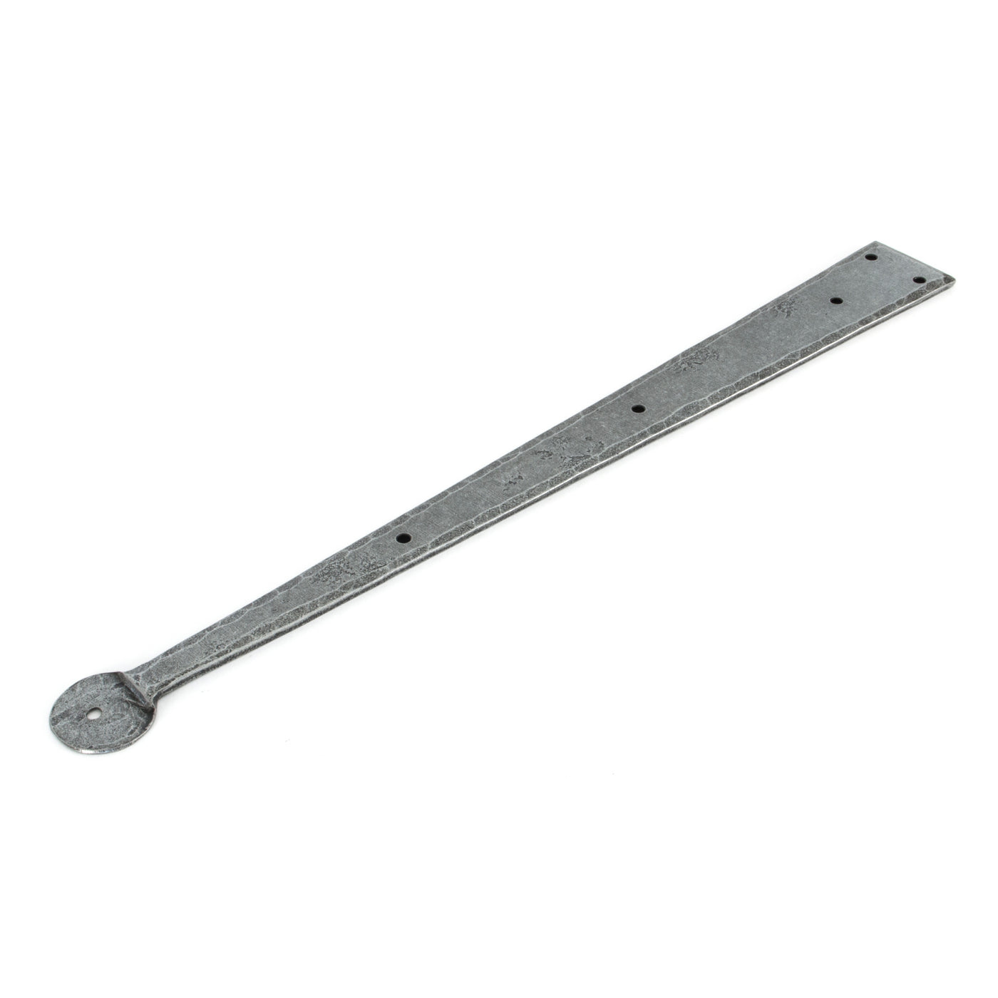 From The Anvil 33786 - Pewter 18" Penny End Hinge Front (pair) #finish_pewter-patina