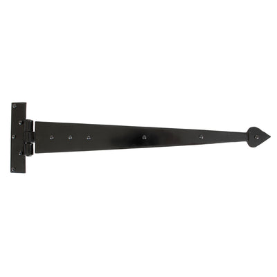 From The Anvil 33808 - Black 22" Arrow Head T Hinge (pair) #finish_black