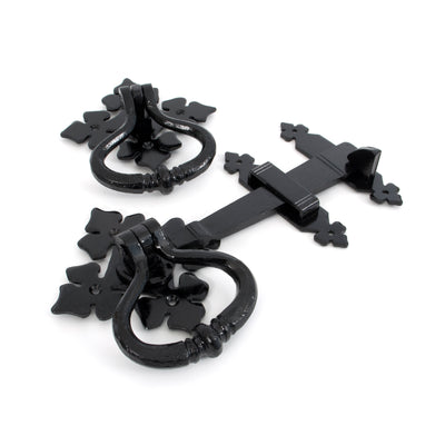 From The Anvil 33819 - Black Shakespeare Latch Set #finish_black