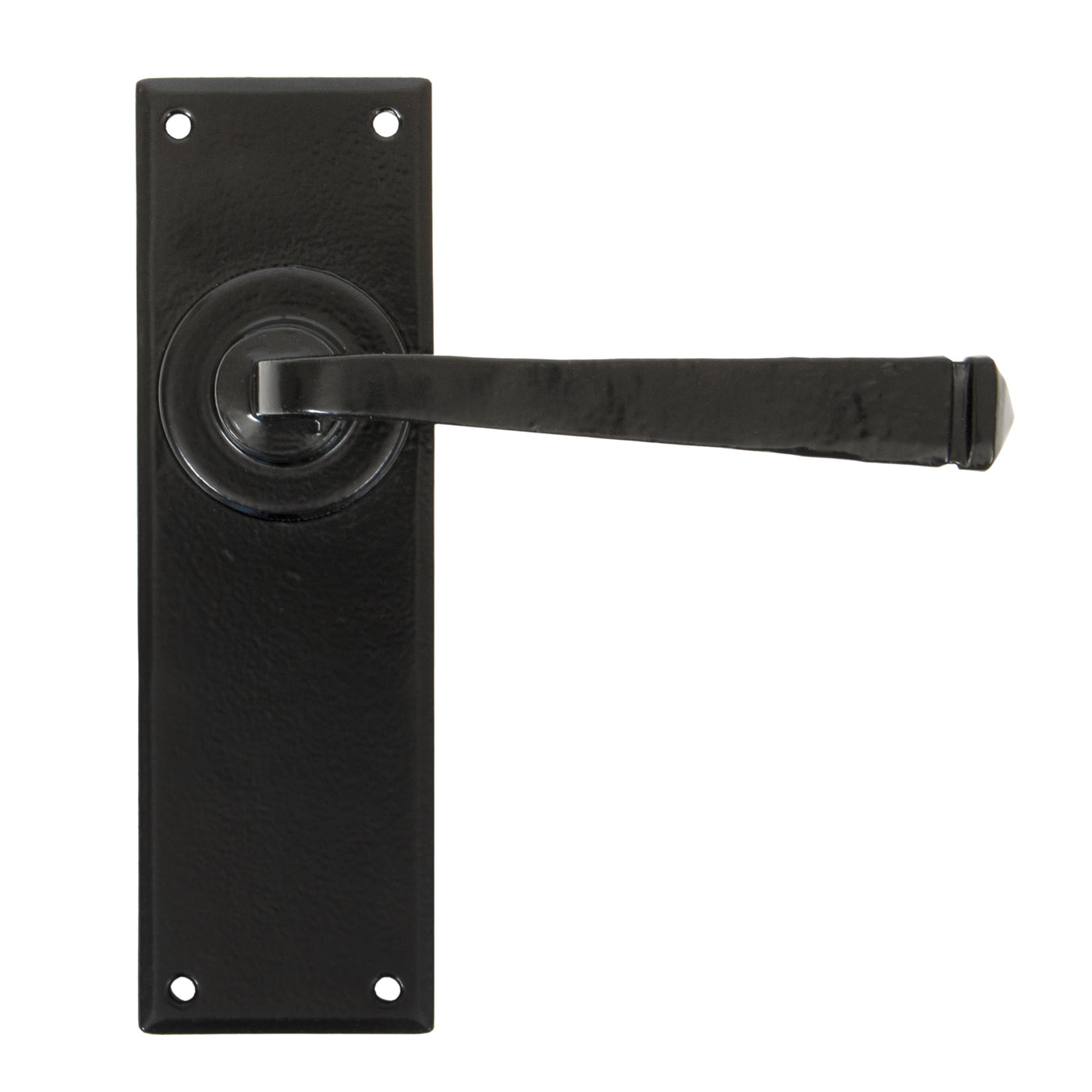 From The Anvil 33823 - Black Avon Lever Latch Set #finish_black