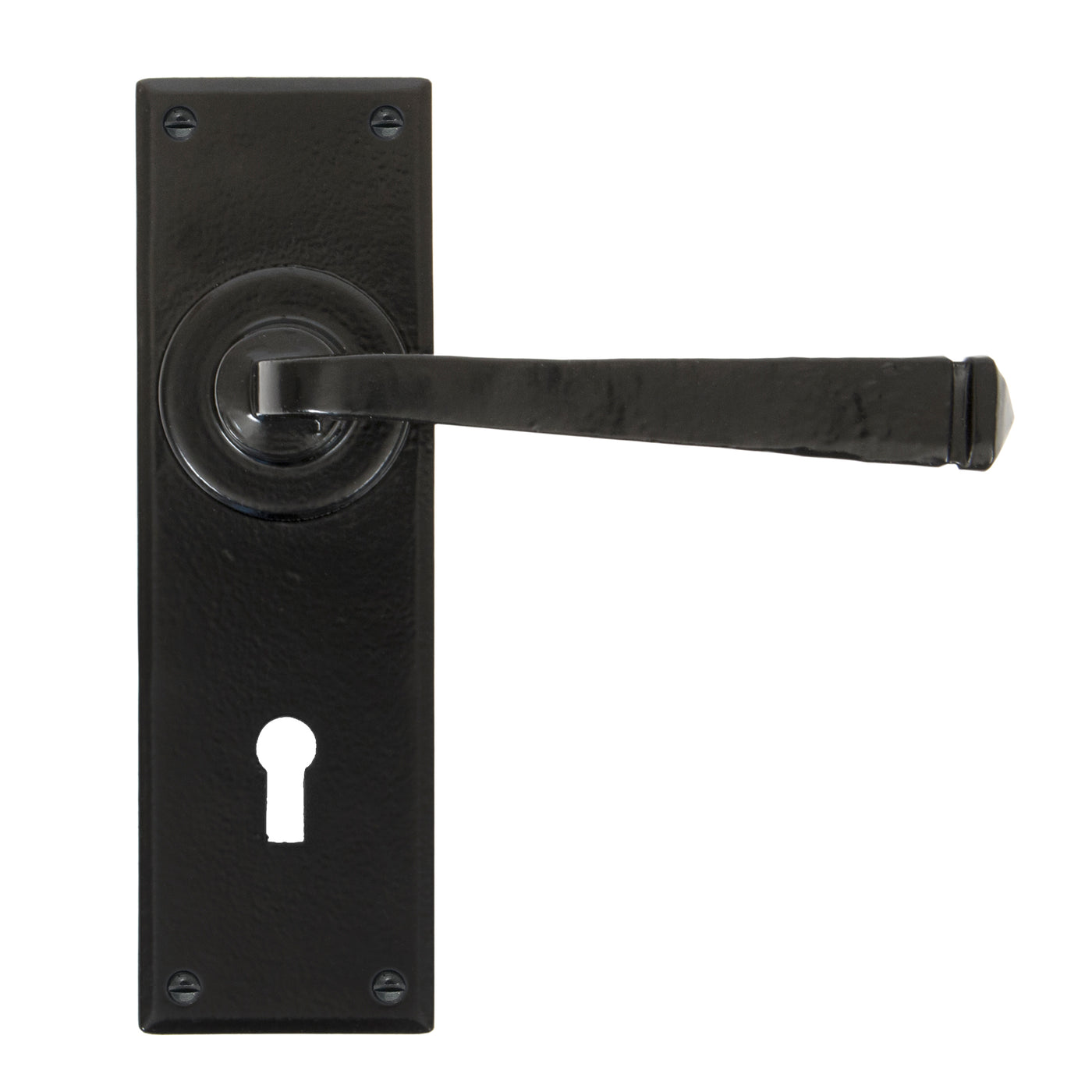 From The Anvil 33824 - Black Avon Lever Lock Set #finish_black