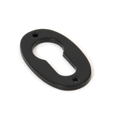 From The Anvil 33830 - Black Oval Euro Escutcheon  #finish_black