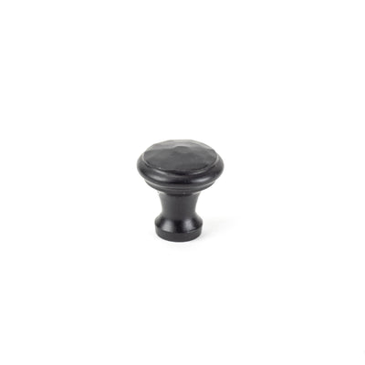 From The Anvil 33840 - Black Hammered Cabinet Knob - Small #finish_black