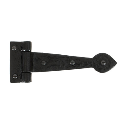 From The Anvil 33884 - Black Textured 6" Cast T Hinge (pair) #finish_black-textured