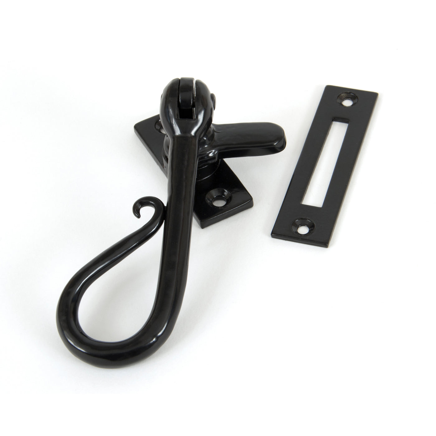 From The Anvil 33956 - Black Shepherd's Crook Fastener  #finish_black