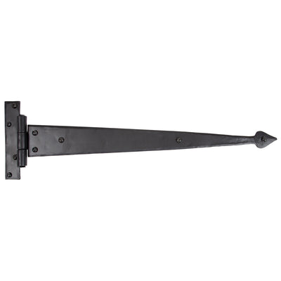 From The Anvil 33974 - Black 18" Arrow Head T Hinge (pair) #finish_black