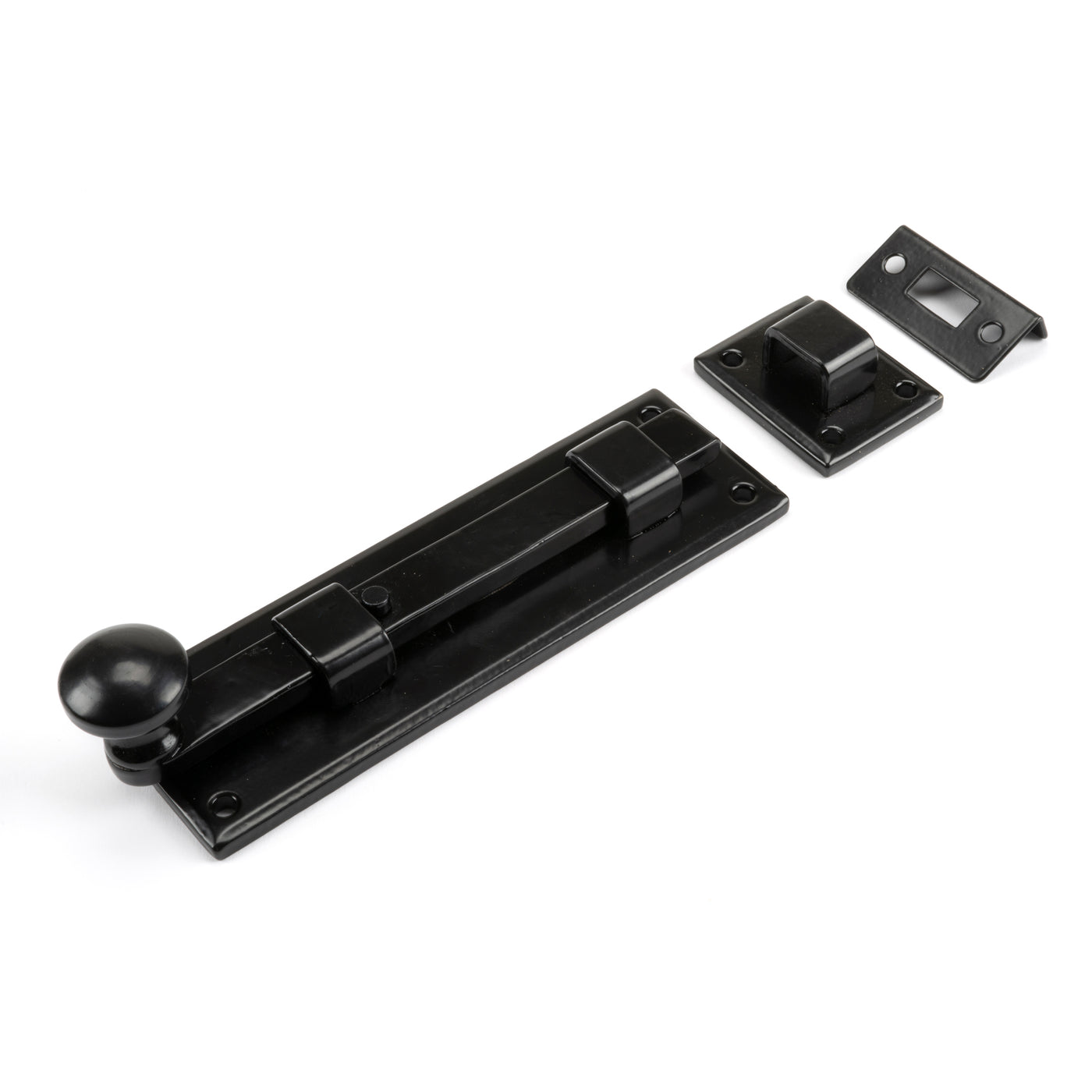 From The Anvil 33980 - Black 6" Straight Knob Bolt #finish_black