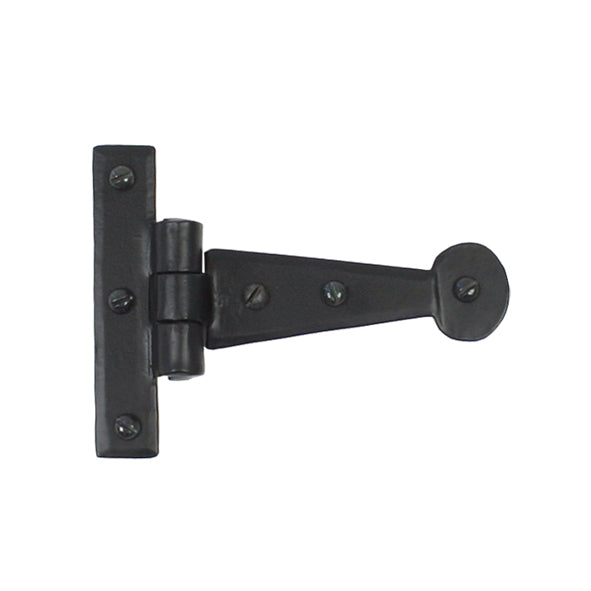 From The Anvil 33986 - Black 4" Penny End T Hinge (pair) #finish_black