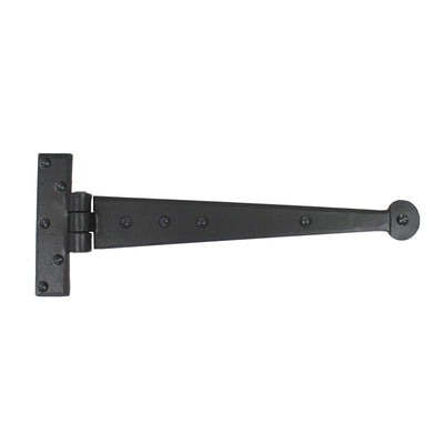 From The Anvil 33989 - Black 12" Penny End T Hinge (pair) #finish_black