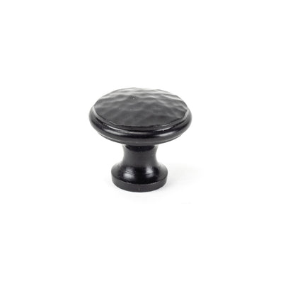 From The Anvil 33992 - Black Hammered Cabinet Knob - Medium #finish_black