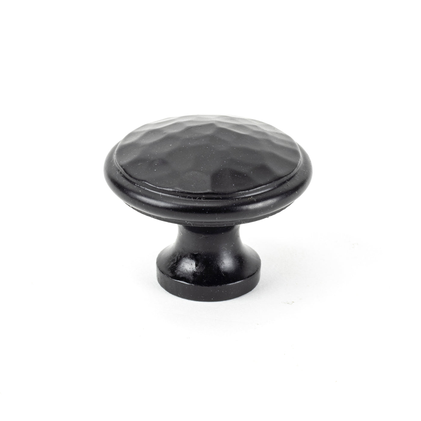 From The Anvil 33993 - Black Hammered Cabinet Knob - Large #finish_black