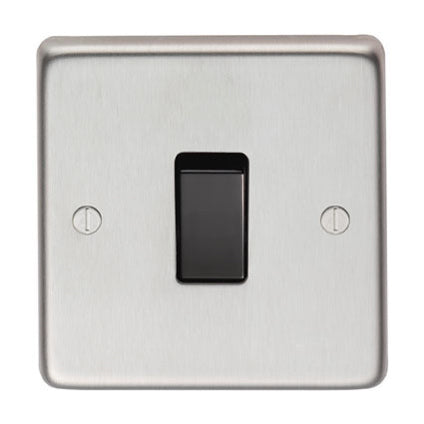 From The Anvil 34200/1 - SSS Single 10 Amp Switch #finish_satin-stainless-steel