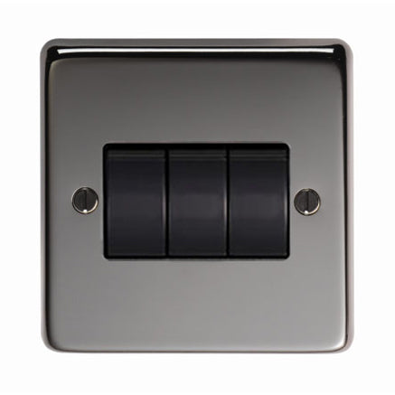 From The Anvil 34202 - BN Triple 10 Amp Switch #finish_black-nickel