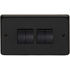 From The Anvil 34203/2 - MB Quad 10 Amp Switch #finish_matt-black