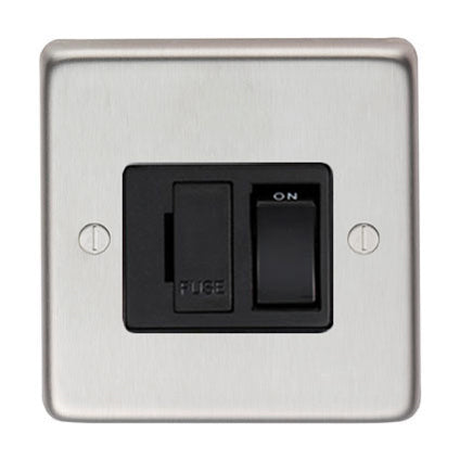 From The Anvil 34208/1 - SSS 13 Amp Fused Switch #finish_satin-stainless-steel