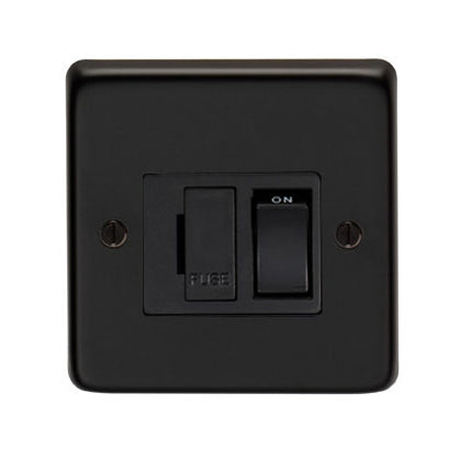 From The Anvil 34208/2 - MB 13 Amp Fused Switch #finish_matt-black