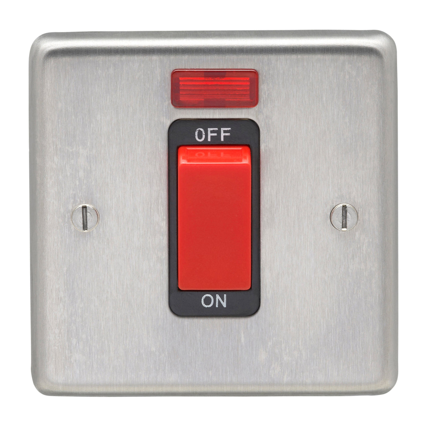 From The Anvil 34212/1 - SSS Single Plate Cooker Switch  #finish_satin-stainless-steel