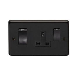 From The Anvil 34226/2 - MB 45 Amp Switch & Socket  #title_matt-black