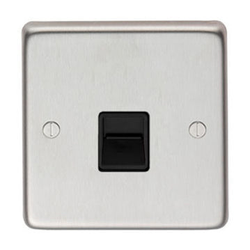 From The Anvil 34227/1 - SSS Telephone Slave Socket #finish_satin-stainless-steel