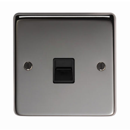 From The Anvil 34227 - BN Telephone Slave Socket #finish_black-nickel