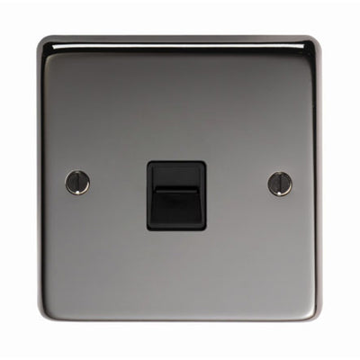 From The Anvil 34227 - BN Telephone Slave Socket #finish_black-nickel