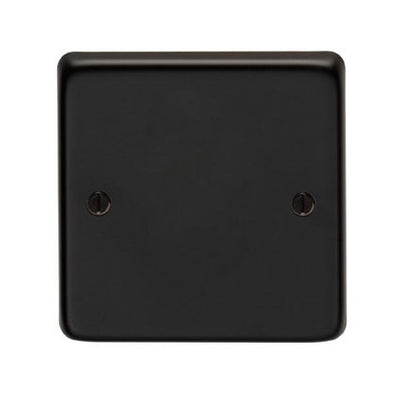 From The Anvil 34233/2 - MB Single Blank Plate  #finish_matt-black