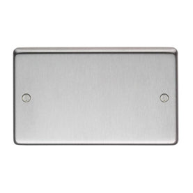 From The Anvil 34234/1 - SSS Double Blank Plate  #finish_satin-stainless-steel