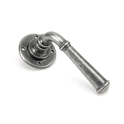 From The Anvil 45120 - Pewter Regency Lever on Rose Set #finish_pewter-patina