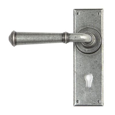 From The Anvil 45125 - Pewter Regency Lever Lock set #finish_pewter-patina