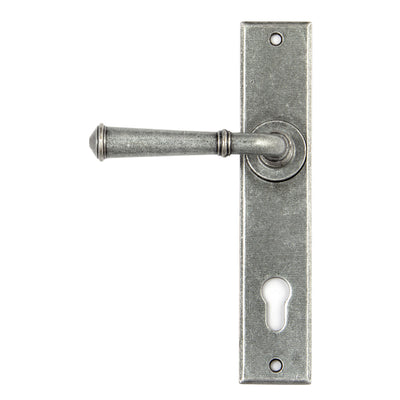 From The Anvil 45129 - Pewter Regency Lever Espag. Lock Set  #finish_pewter-patina