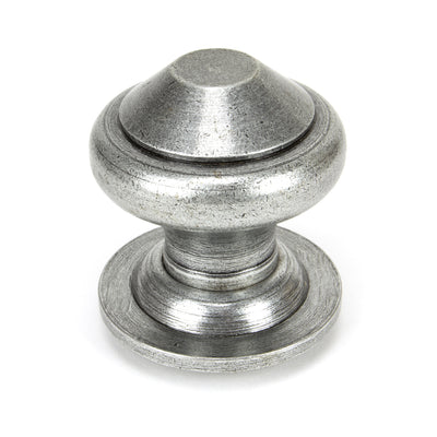 From The Anvil 45155 - Pewter Regency Centre Door Knob  #finish_pewter-patina