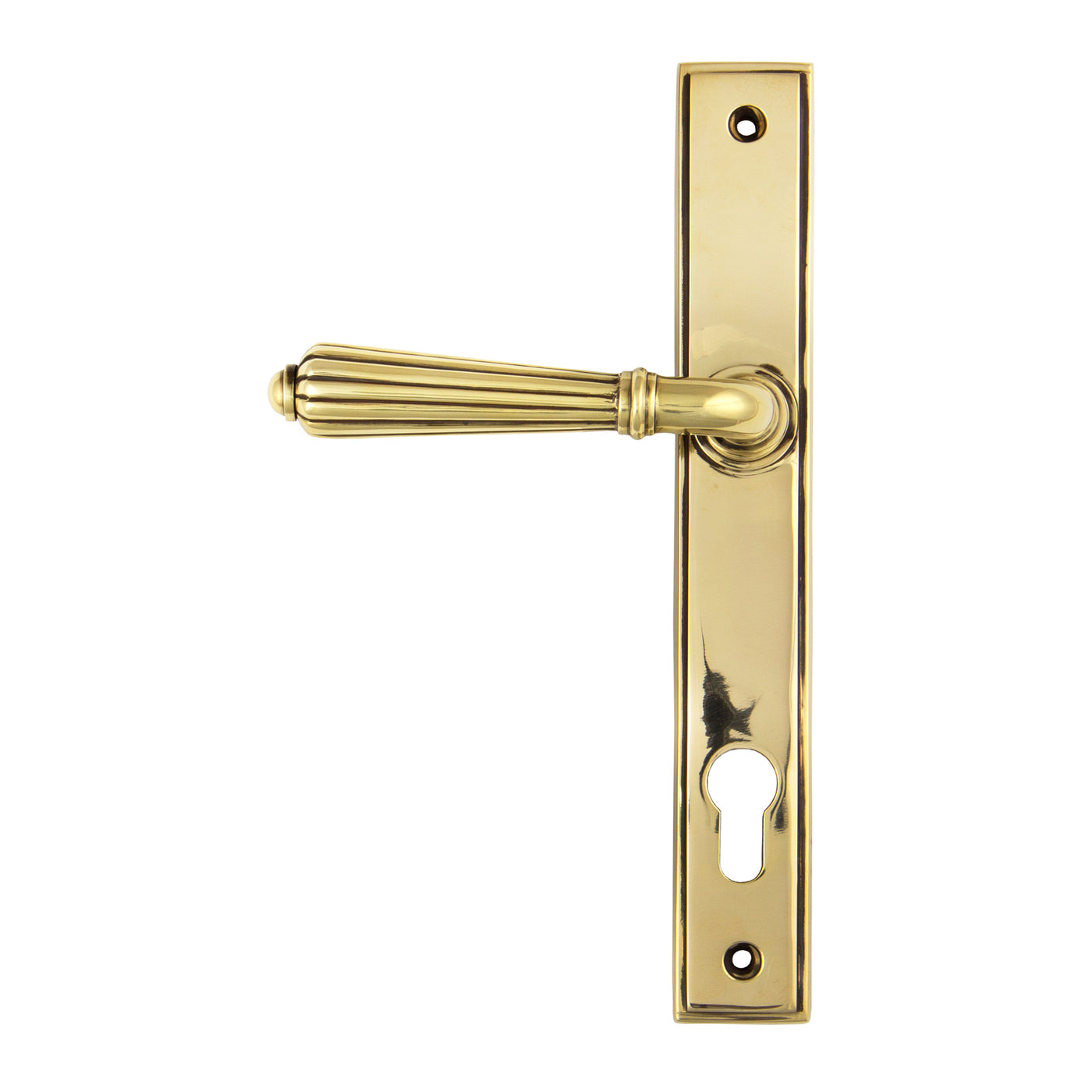 From The Anvil 45314 - Aged Brass Hinton Slimline Lever Espag. Lock Set  #finish_aged-brass