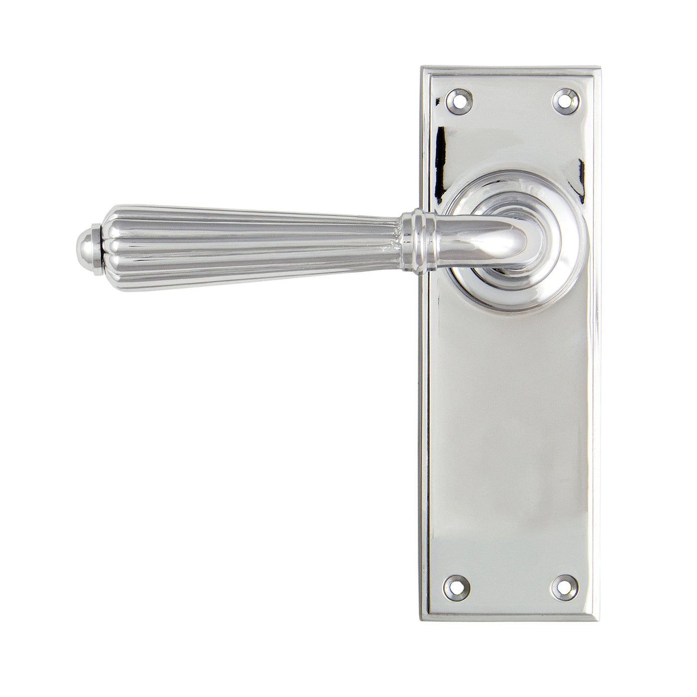 From The Anvil 45317 - Polished Chrome Hinton Lever Latch Set #finish_polished-chrome