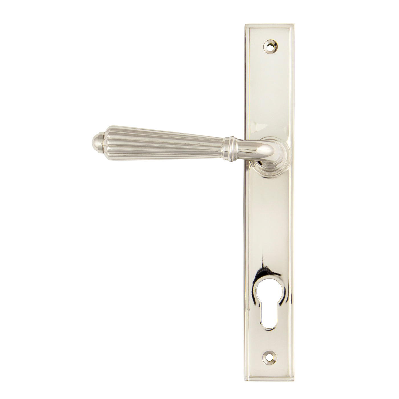 From The Anvil 45326 - Polished Nickel Hinton Slimline Lever Espag. Lock Set  #finish_polished-nickel