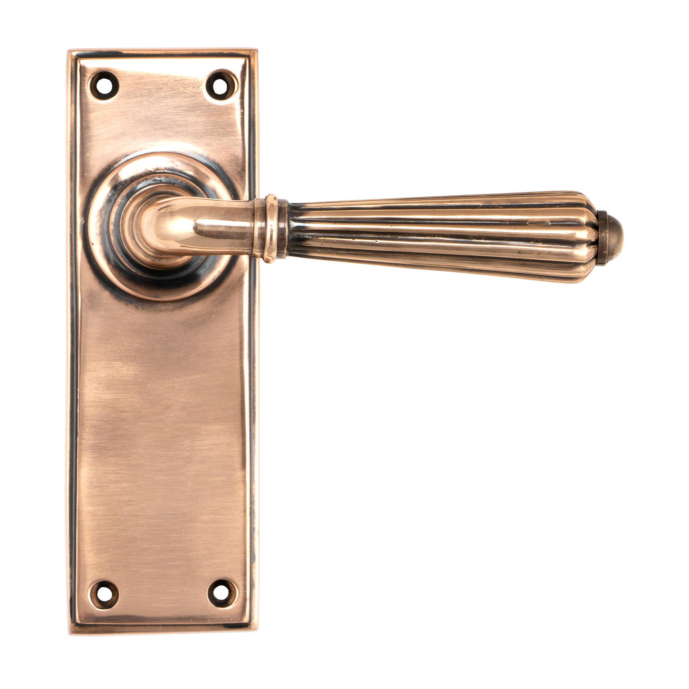 From The Anvil 45335 - Polished Bronze Hinton Lever Latch Set #finish_polished-bronze