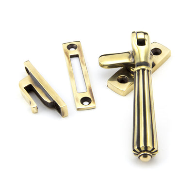 From The Anvil 45339 - Aged Brass Locking Hinton Fastener #finish_aged-brass