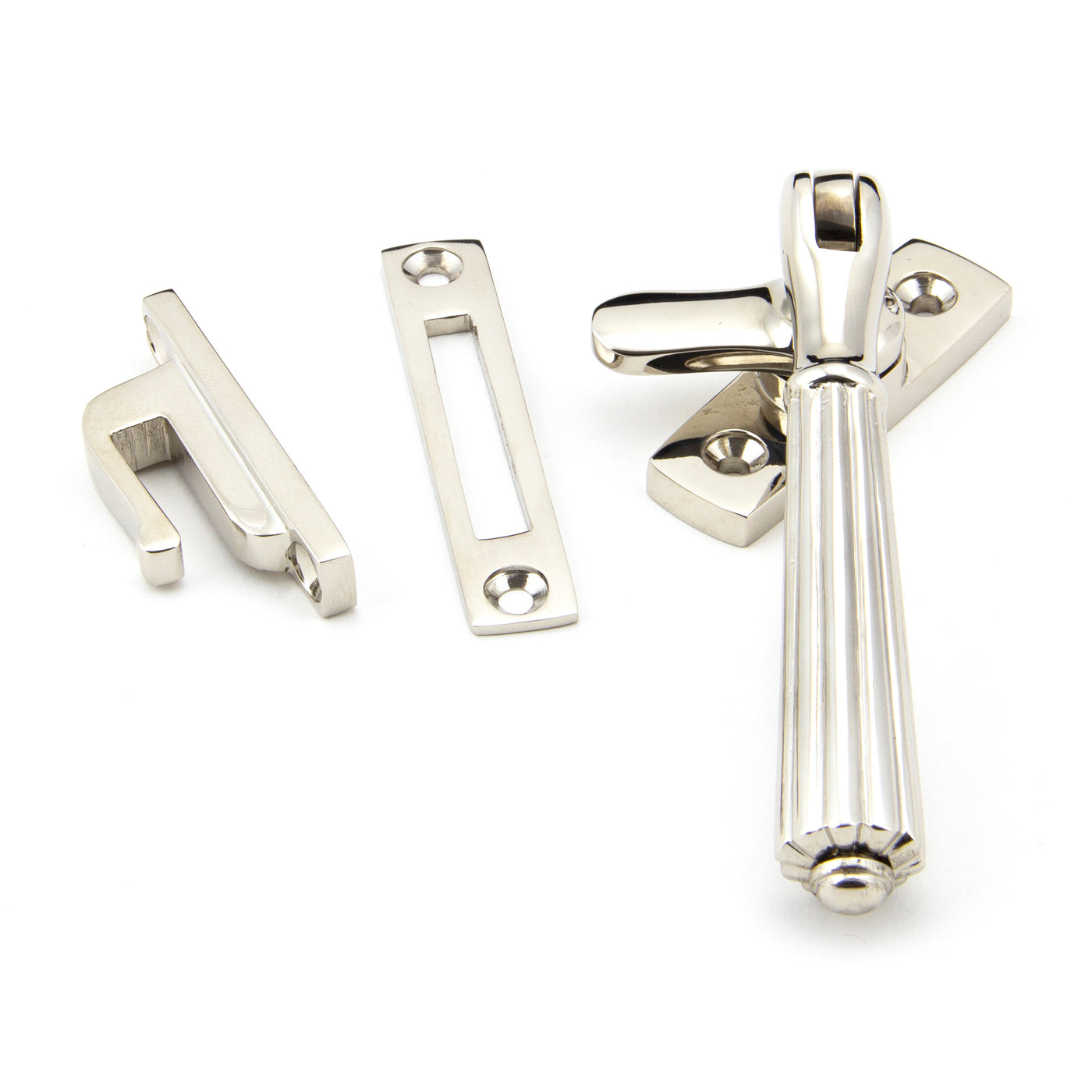 From The Anvil 45341 - Polished Nickel Locking Hinton Fastener #finish_polished-nickel