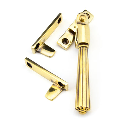 From The Anvil 45344 - Aged Brass Night-Vent Locking Hinton Fastener #finish_aged-brass