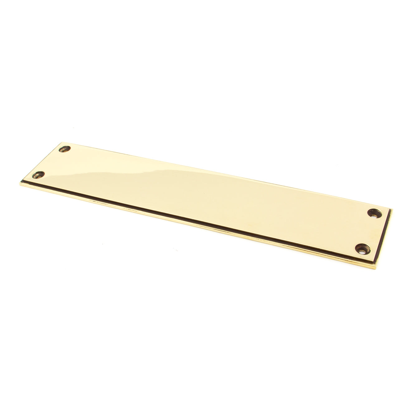 From The Anvil 45389 - Aged Brass 300mm Art Deco Fingerplate #finish_aged-brass