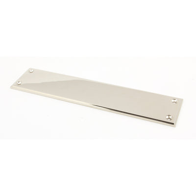 From The Anvil 45391 - Polished Nickel 300mm Art Deco Fingerplate #finish_polished-nickel