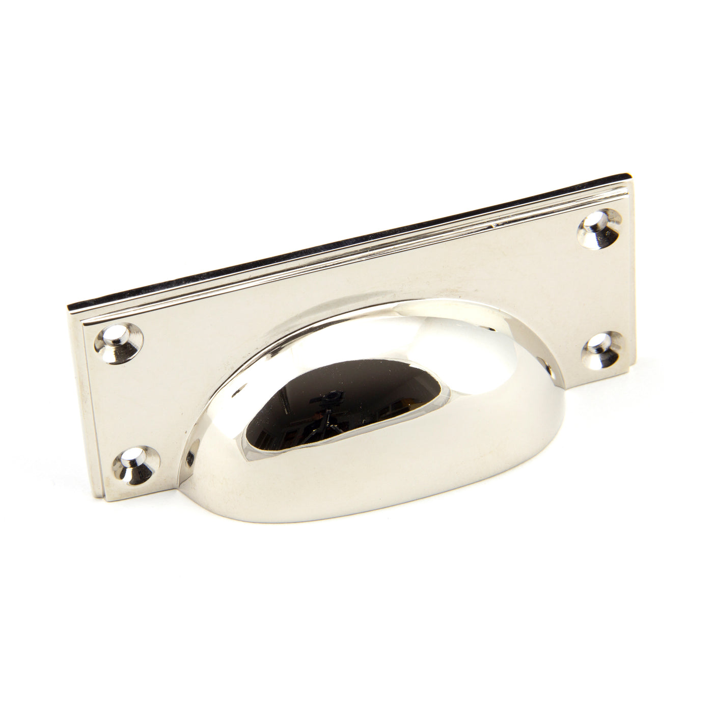 From The Anvil 45401 - Polished Nickel Art Deco Drawer Pull  #finish_polished-nickel