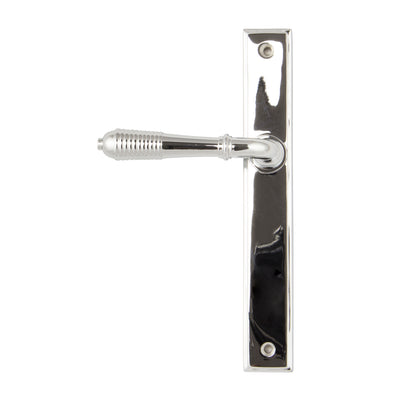 From The Anvil 45426 - Polished Chrome Reeded Slimline Lever Latch Set #finish_polished-chrome