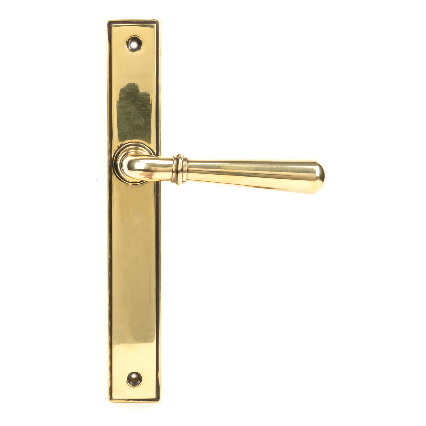 From The Anvil 45429 - Aged Brass Newbury Slimline Lever Latch Set #finish_aged-brass