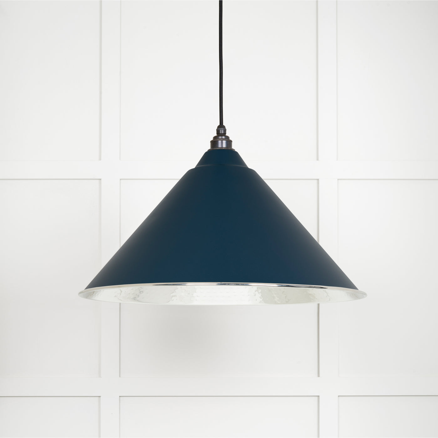 From The Anvil 45433DU - Hammered Nickel Hockley Pendant in Dusk  #finish_dusk