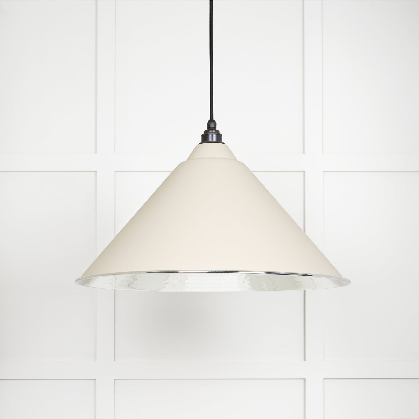 From The Anvil 45433TE - Hammered Nickel Hockley Pendant in Teasel  #finish_teasel