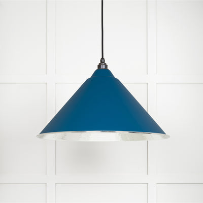 From The Anvil 45433U - Hammered Nickel Hockley Pendant in Upstream  #finish_upstream